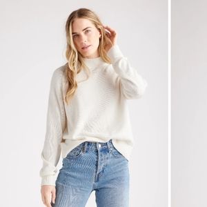 Quince 100 percent Cotton Mockneck Sweater
